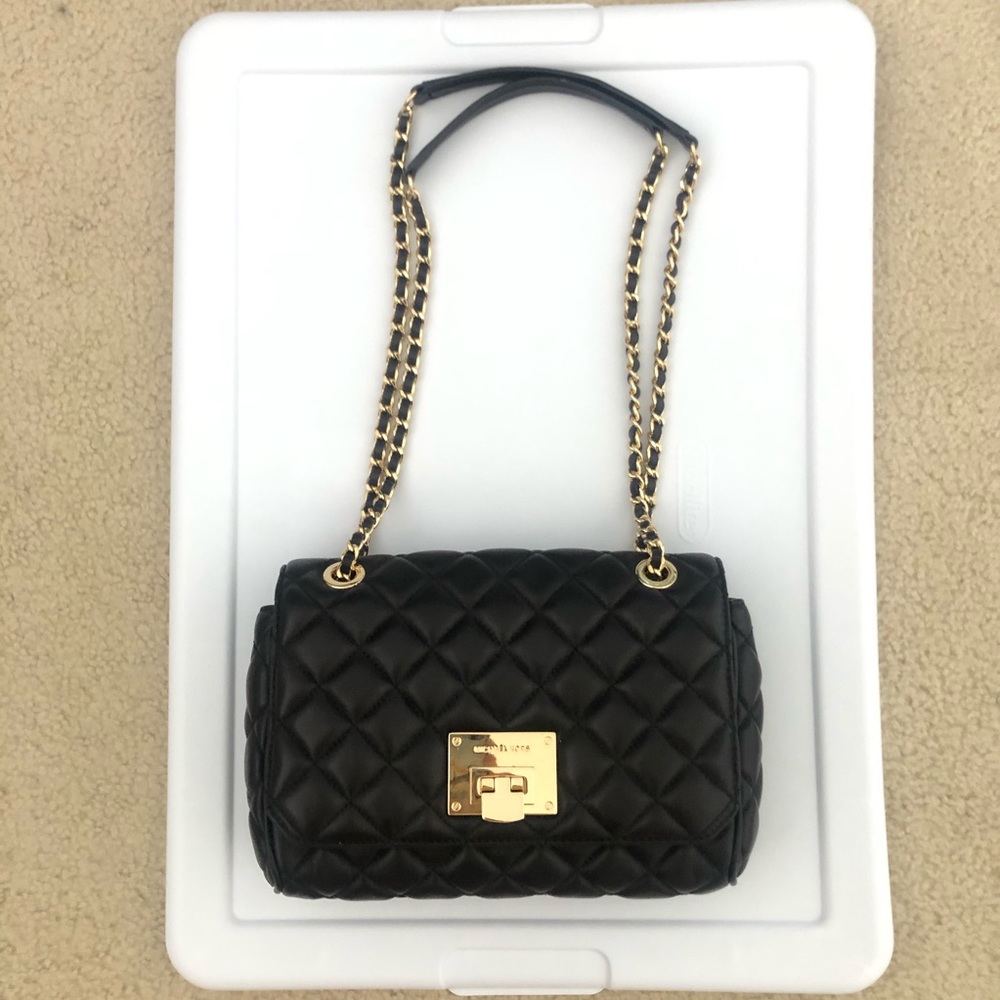 quilted leather bag